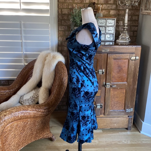 VOODOO VIXEN ROCKABILLY RETRO 50'S SWING STELLA BIRD FLOWER PENCIL DRESS DRA2471 - Picture 5 of 13